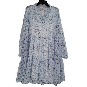 Evri Light Blue Ruffle Dress